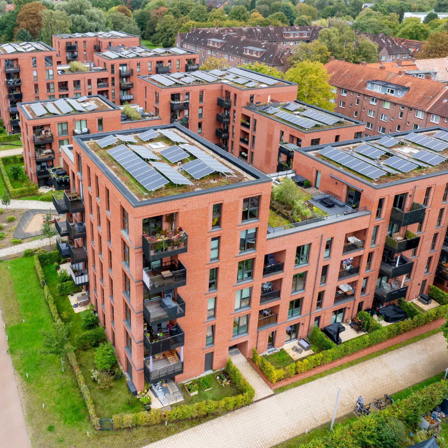 Vogelperspektive Projekt Helling Quartiersentwicklung